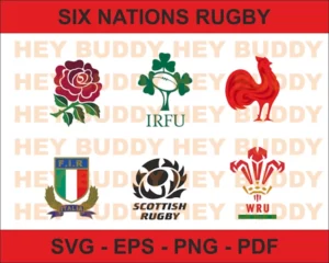 Six Nations Rugby Logos