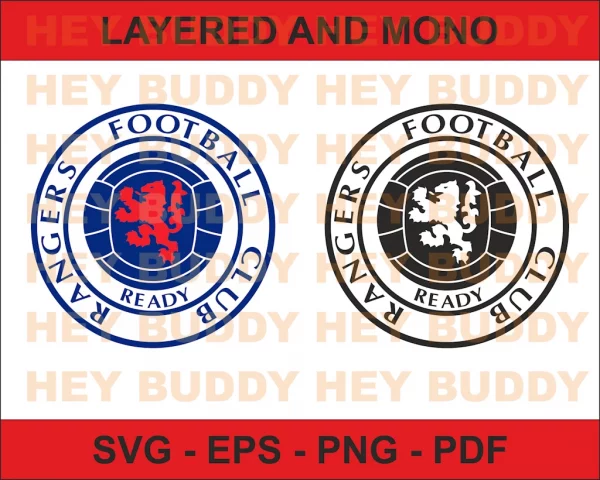 Rangers FC Logo - Layered SVG - Hey Buddy Designs